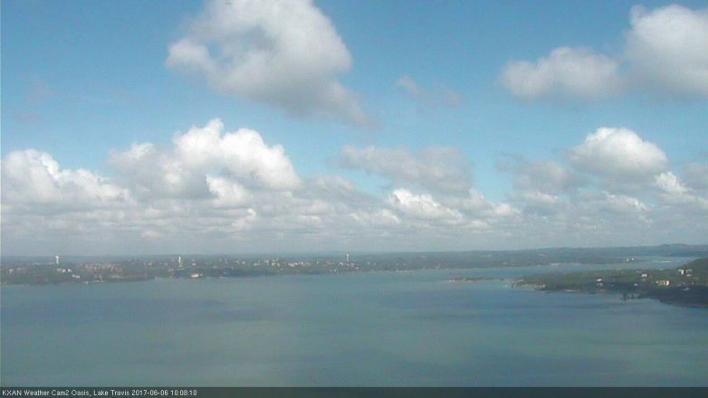 Lake Travis webcam, June 6, 2017 9:25 AM CT