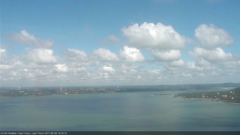 Lake Travis webcam, June 6, 2017 9:40 AM CT