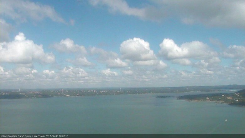Lake Travis webcam, June 6, 2017 9:50 AM CT