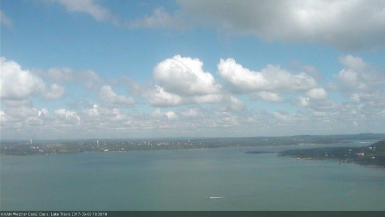 Lake Travis webcam, June 6, 2017 10:00 AM CT