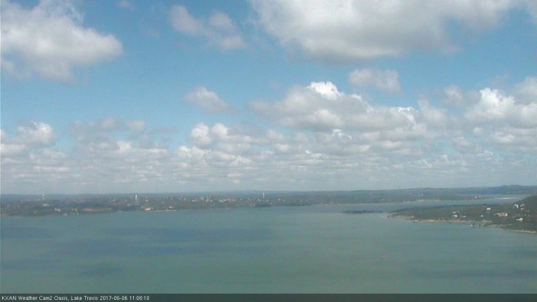 Lake Travis webcam, June 6, 2017 10:15 AM CT