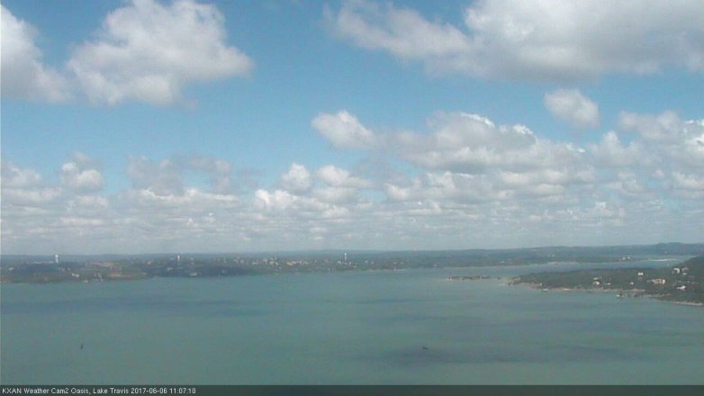 Lake Travis webcam, June 6, 2017 10:20 AM CT