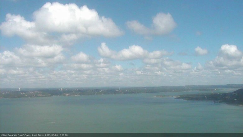 Lake Travis webcam, June 6, 2017 10:25 AM CT