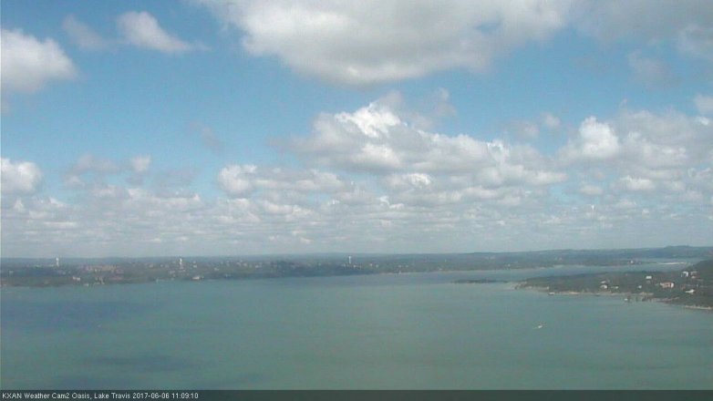 Lake Travis webcam, June 6, 2017 10:35 AM CT