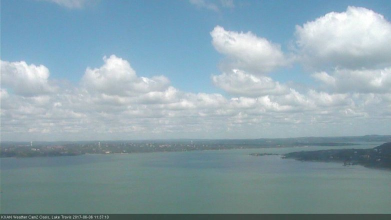 Lake Travis webcam, June 6, 2017 10:50 AM CT