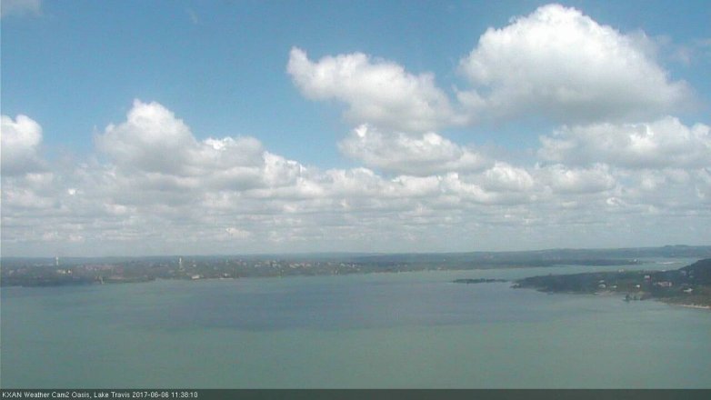 Lake Travis webcam, June 6, 2017 11:00 AM CT