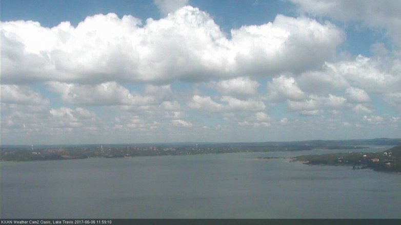 Lake Travis webcam, June 6, 2017 11:05 AM CT