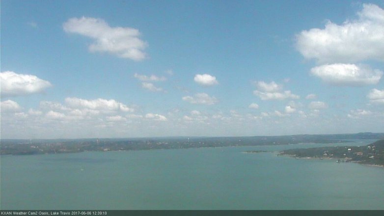 Lake Travis webcam, June 6, 2017 12:00 PM CT