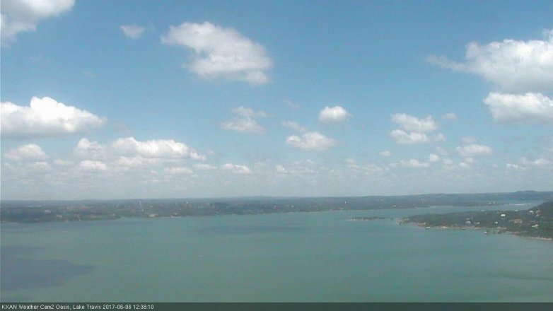 Lake Travis webcam, June 6, 2017 12:05 PM CT