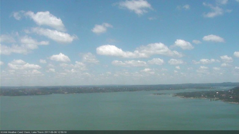 Lake Travis webcam, June 6, 2017 12:10 PM CT