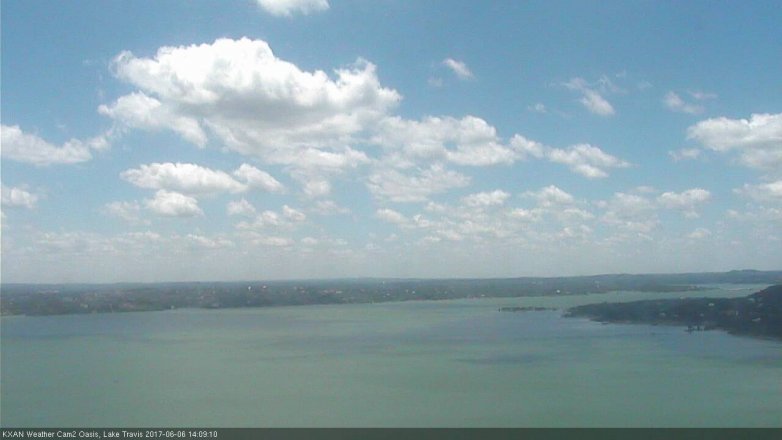 Lake Travis webcam, June 6, 2017 1:15 PM CT