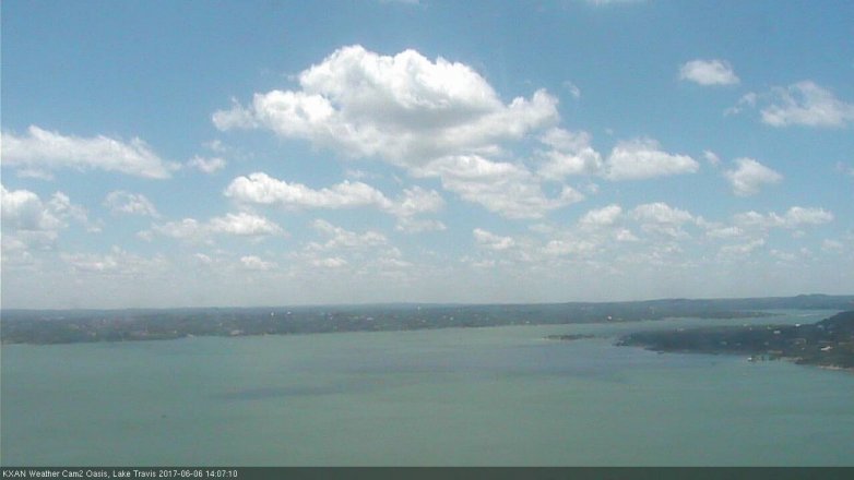 Lake Travis webcam, June 6, 2017 1:25 PM CT