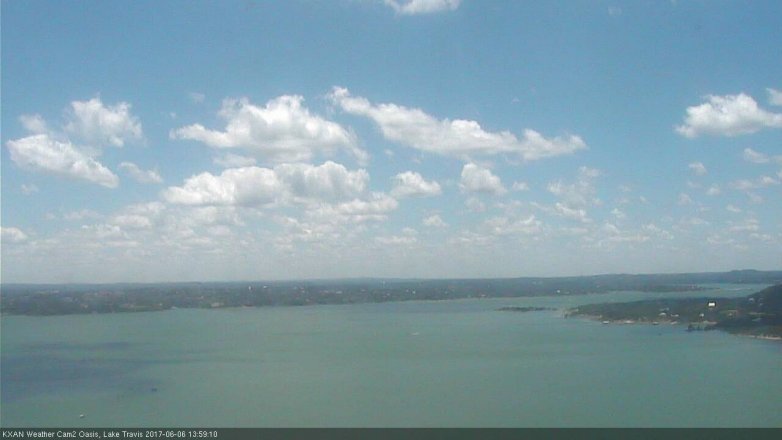 Lake Travis webcam, June 6, 2017 1:30 PM CT