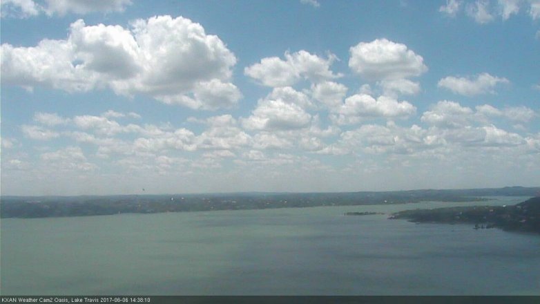 Lake Travis webcam, June 6, 2017 1:55 PM CT