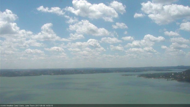 Lake Travis webcam, June 6, 2017 2:05 PM CT