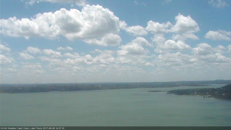 Lake Travis webcam, June 6, 2017 2:10 PM CT