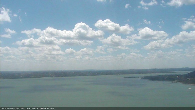 Lake Travis webcam, June 6, 2017 2:25 PM CT