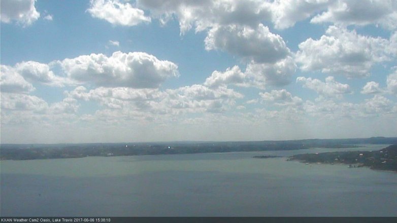 Lake Travis webcam, June 6, 2017 2:45 PM CT