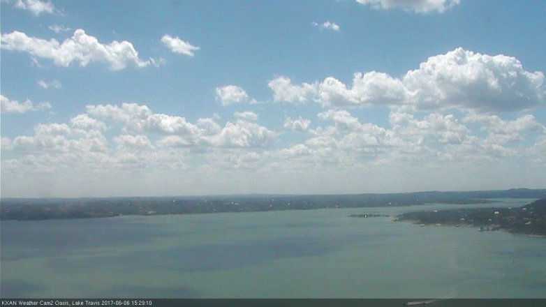 Lake Travis webcam, June 6, 2017 3:00 PM CT