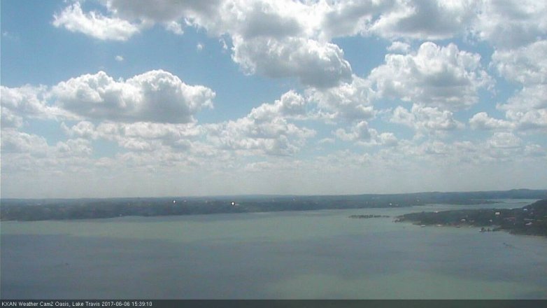 Lake Travis webcam, June 6, 2017 3:10 PM CT
