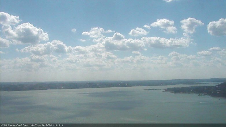 Lake Travis webcam, June 6, 2017 3:35 PM CT