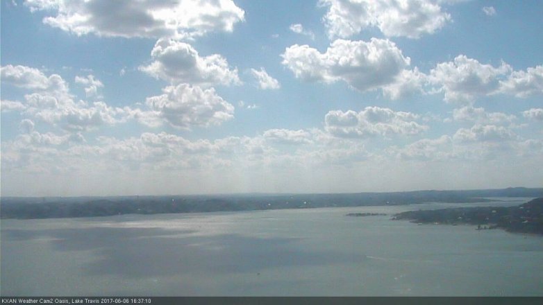 Lake Travis webcam, June 6, 2017 3:50 PM CT