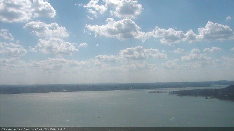 Lake Travis webcam, June 6, 2017 3:55 PM CT