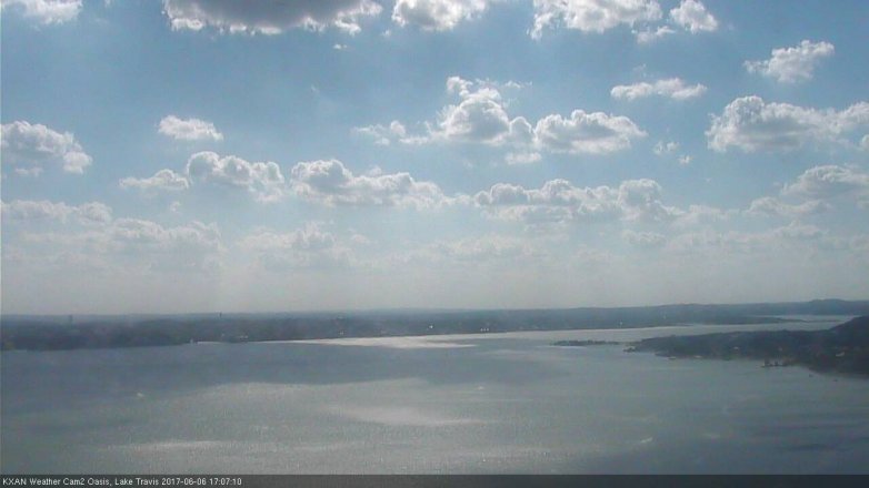 Lake Travis webcam, June 6, 2017 4:25 PM CT