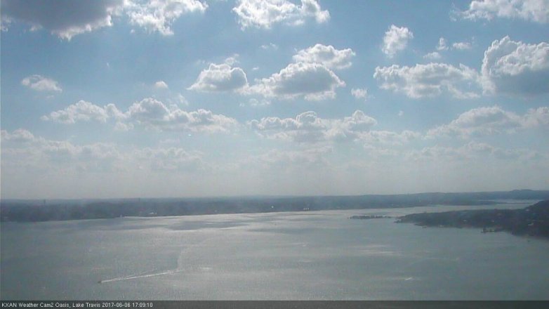 Lake Travis webcam, June 6, 2017 4:30 PM CT