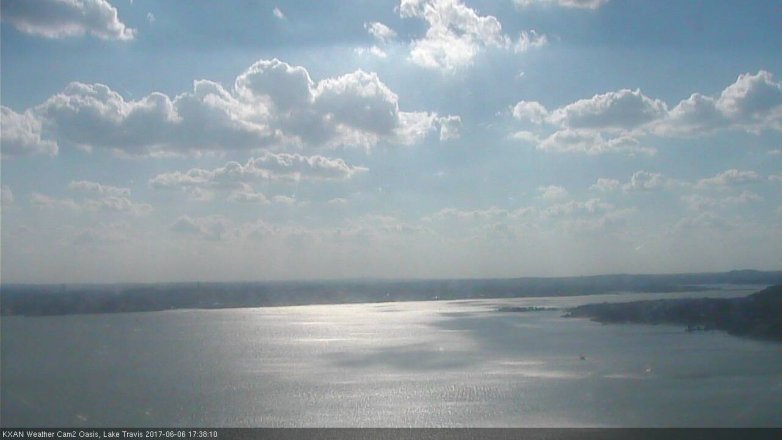 Lake Travis webcam, June 6, 2017 4:45 PM CT