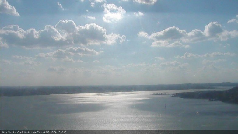 Lake Travis webcam, June 6, 2017 5:05 PM CT