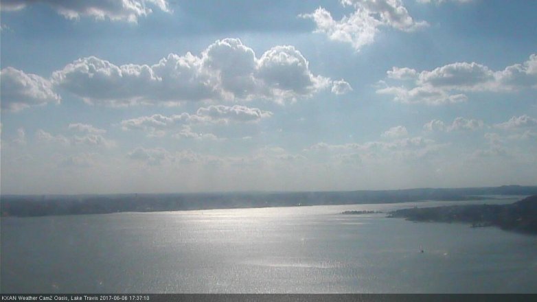 Lake Travis webcam, June 6, 2017 5:10 PM CT