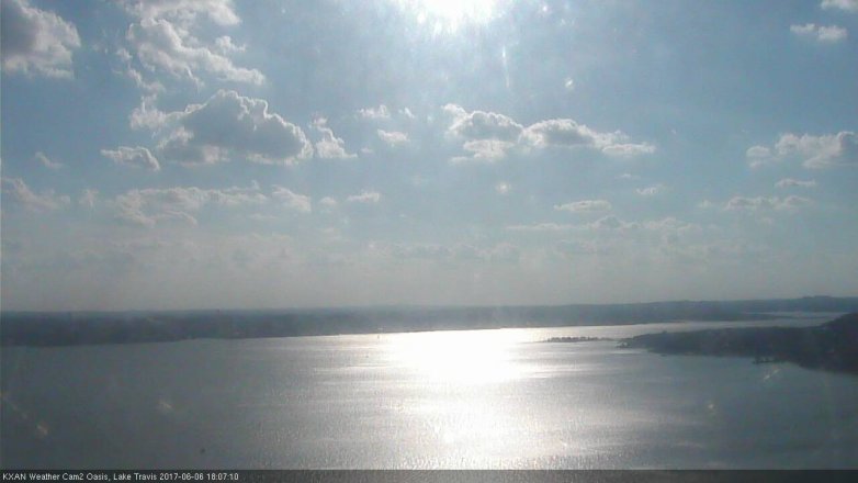 Lake Travis webcam, June 6, 2017 5:20 PM CT