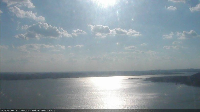 Lake Travis webcam, June 6, 2017 5:25 PM CT