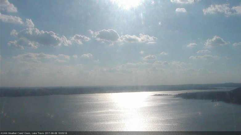 Lake Travis webcam, June 6, 2017 5:40 PM CT