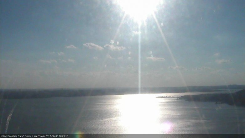 Lake Travis webcam, June 6, 2017 5:45 PM CT