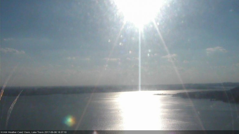 Lake Travis webcam, June 6, 2017 5:55 PM CT