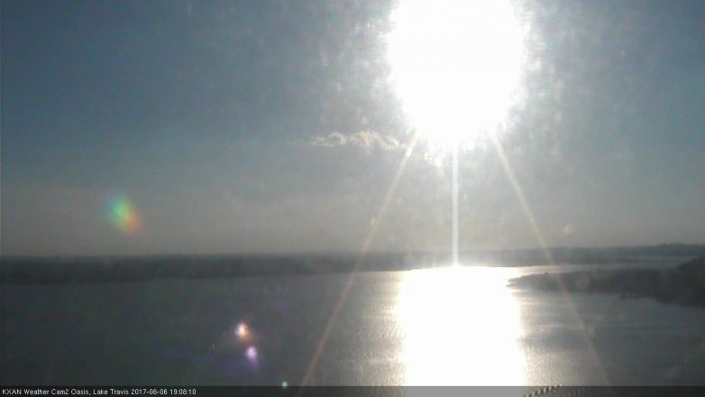 Lake Travis webcam, June 6, 2017 6:15 PM CT