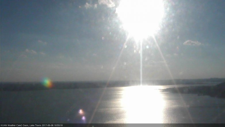Lake Travis webcam, June 6, 2017 6:20 PM CT