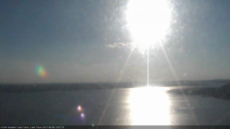 Lake Travis webcam, June 6, 2017 6:40 PM CT