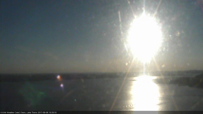 Lake Travis webcam, June 6, 2017 6:45 PM CT