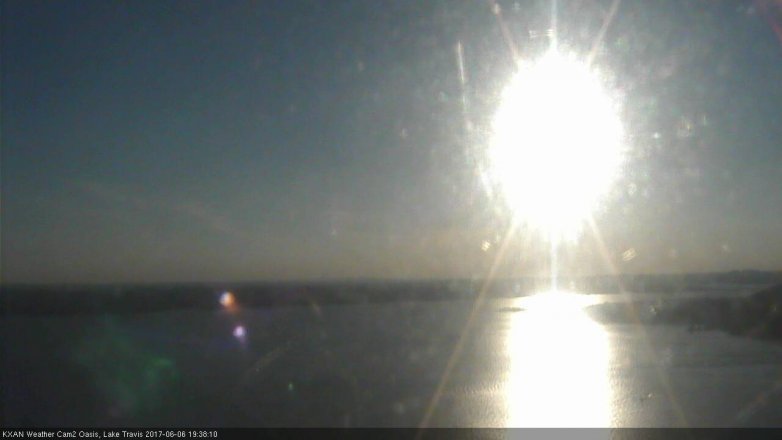 Lake Travis webcam, June 6, 2017 7:10 PM CT