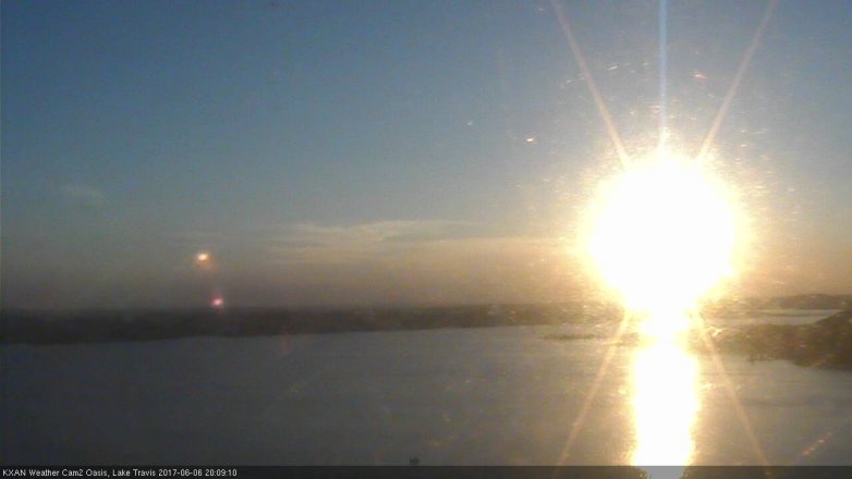Lake Travis webcam, June 6, 2017 7:15 PM CT
