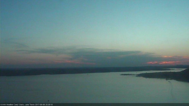 Lake Travis webcam, June 6, 2017 7:45 PM CT