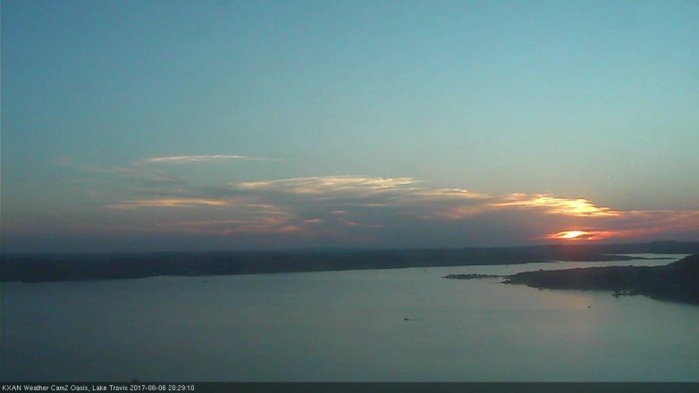 Lake Travis webcam, June 6, 2017 7:55 PM CT