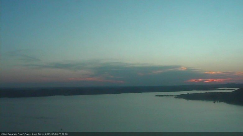 Lake Travis webcam, June 6, 2017 8:10 PM CT
