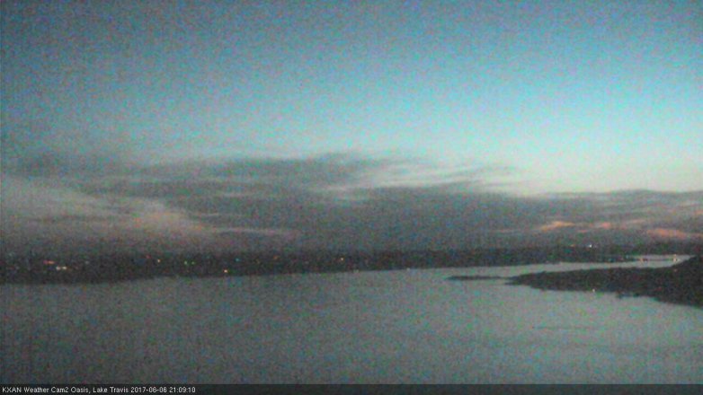 Lake Travis webcam, June 6, 2017 8:25 PM CT
