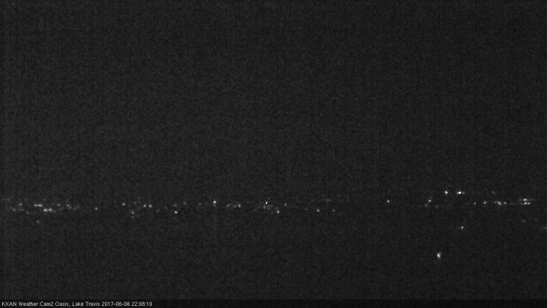 Lake Travis webcam, June 6, 2017 9:25 PM CT