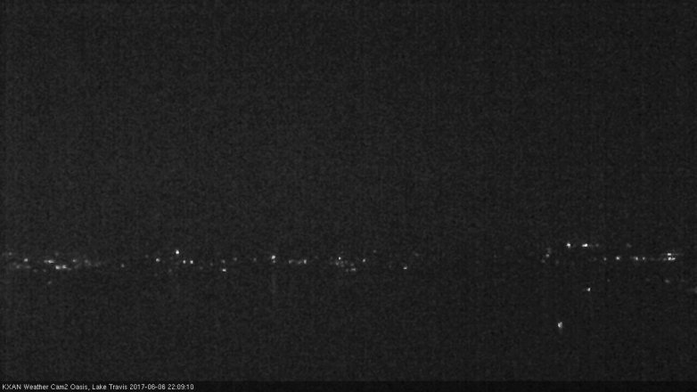 Lake Travis webcam, June 6, 2017 9:35 PM CT