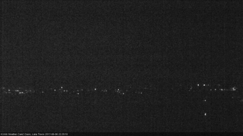 Lake Travis webcam, June 6, 2017 9:40 PM CT
